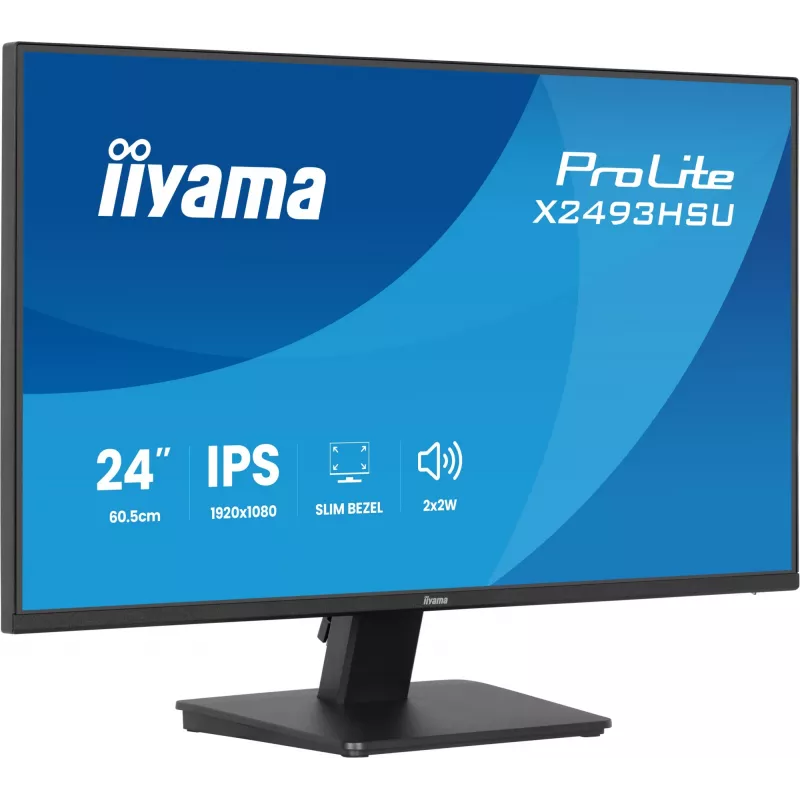 Monitor IIYAMA X2493HSU-B1 24 cale (60,5 cm) IPS 16:10 HDMI DisplayPort 2×USB
