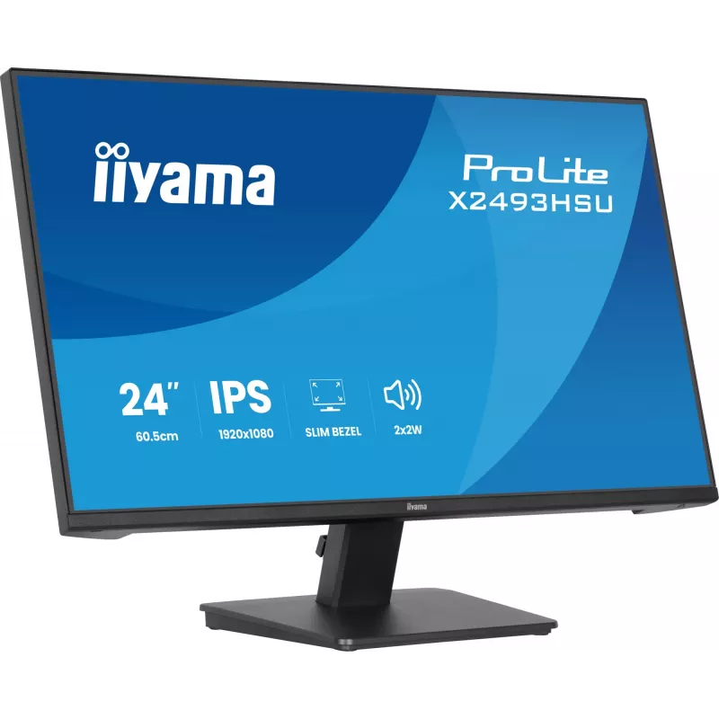 Monitor IIYAMA X2493HSU-B1 24 cale (60,5 cm) IPS 16:10 HDMI DisplayPort 2×USB