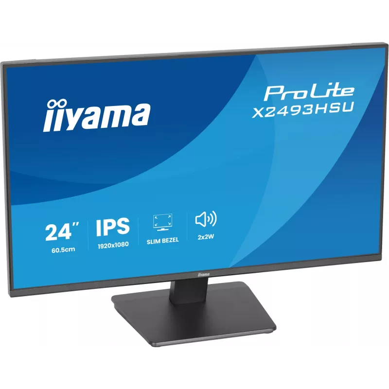 Monitor IIYAMA X2493HSU-B1 24 cale (60,5 cm) IPS 16:10 HDMI DisplayPort 2×USB
