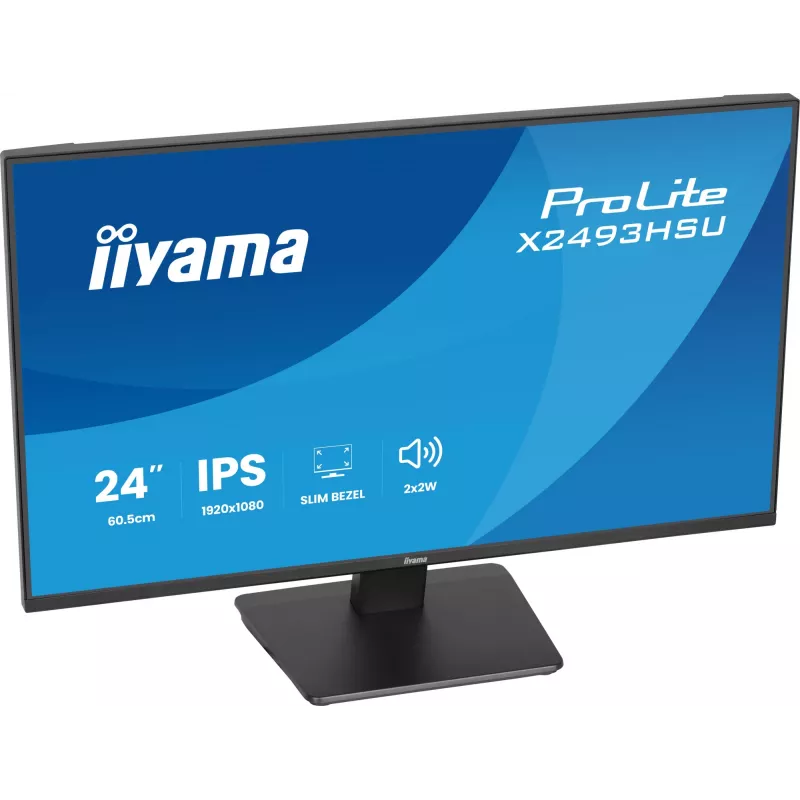 Monitor IIYAMA X2493HSU-B1 24 cale (60,5 cm) IPS 16:10 HDMI DisplayPort 2×USB