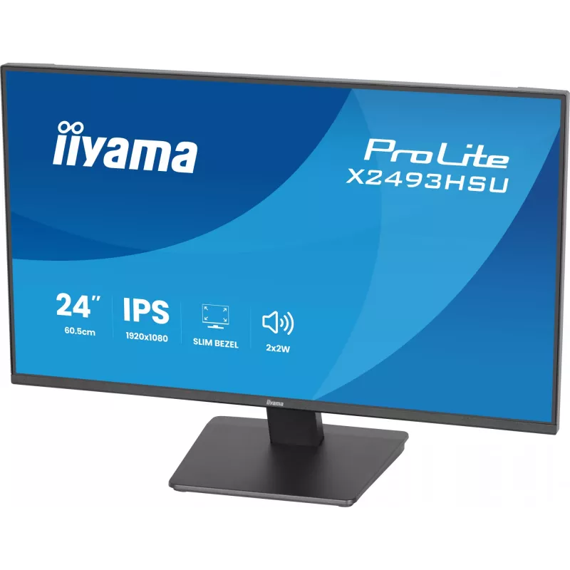 Monitor IIYAMA X2493HSU-B1 24 cale (60,5 cm) IPS 16:10 HDMI DisplayPort 2×USB