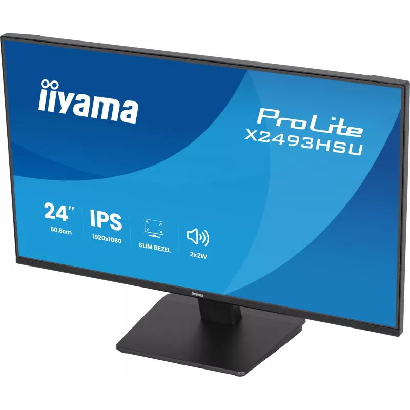 Monitor IIYAMA X2493HSU-B1 24 cale (60,5 cm) IPS 16:10 HDMI DisplayPort 2×USB