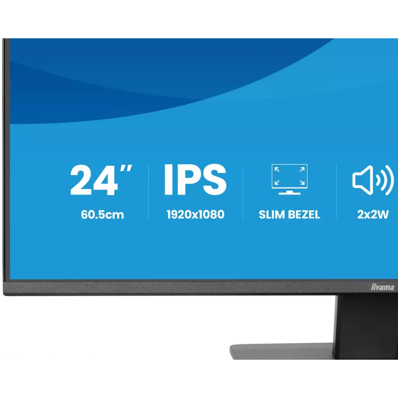 Monitor IIYAMA X2493HSU-B1 24 cale (60,5 cm) IPS 16:10 HDMI DisplayPort 2×USB