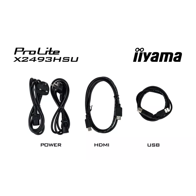 Monitor IIYAMA X2493HSU-B1 24 cale (60,5 cm) IPS 16:10 HDMI DisplayPort 2×USB