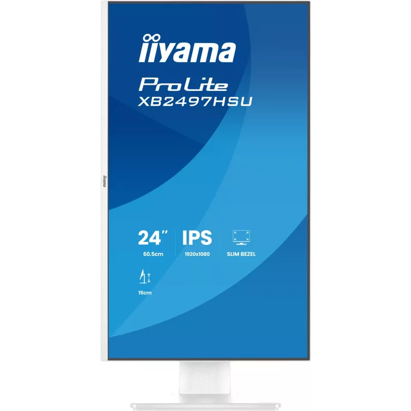 iiyama ProLite XB2497HSU-W1 monitor komputerowy 60,5 cm (23,8 cala) 1920 x 1080 pikseli Full HD LED Biały