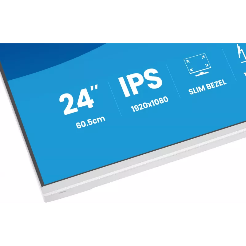iiyama ProLite XB2497HSU-W1 monitor komputerowy 60,5 cm (23,8 cala) 1920 x 1080 pikseli Full HD LED Biały
