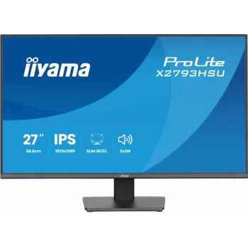 iiyama ProLite X2793HSU-B1 monitor komputerowy 68,6 cm (27 cali) 1920 x 1080 pikseli Full HD LED Czarny