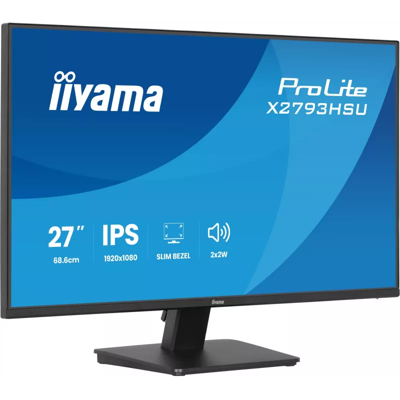 iiyama ProLite X2793HSU-B1 monitor komputerowy 68,6 cm (27 cali) 1920 x 1080 pikseli Full HD LED Czarny