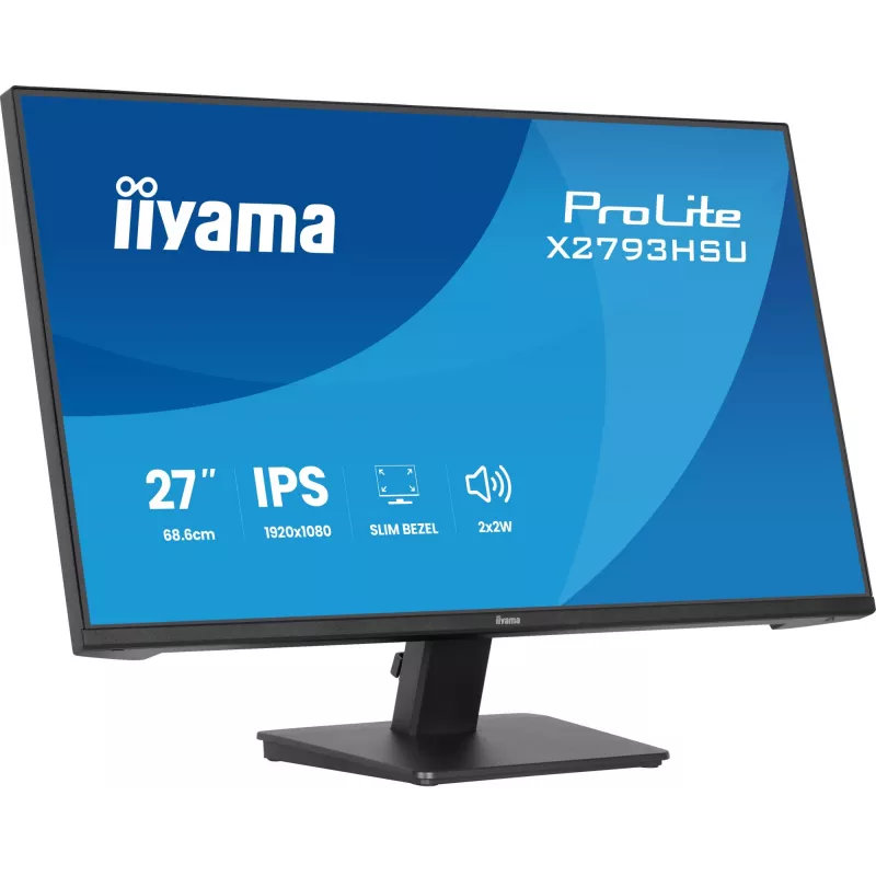 iiyama ProLite X2793HSU-B1 monitor komputerowy 68,6 cm (27 cali) 1920 x 1080 pikseli Full HD LED Czarny