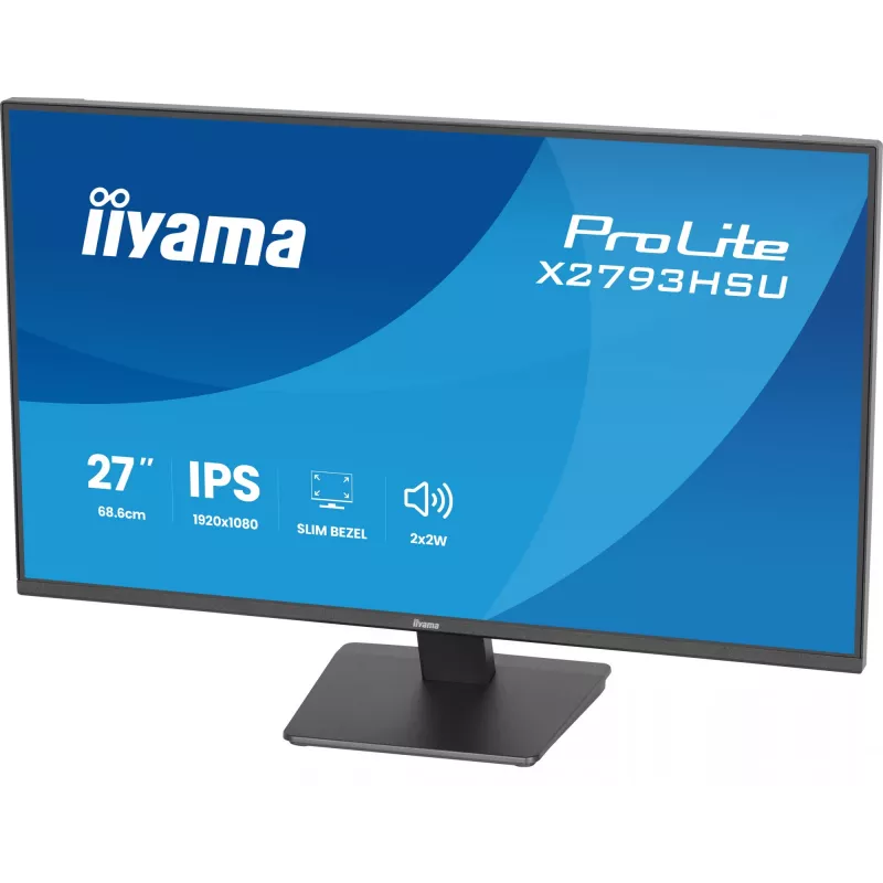 iiyama ProLite X2793HSU-B1 monitor komputerowy 68,6 cm (27 cali) 1920 x 1080 pikseli Full HD LED Czarny