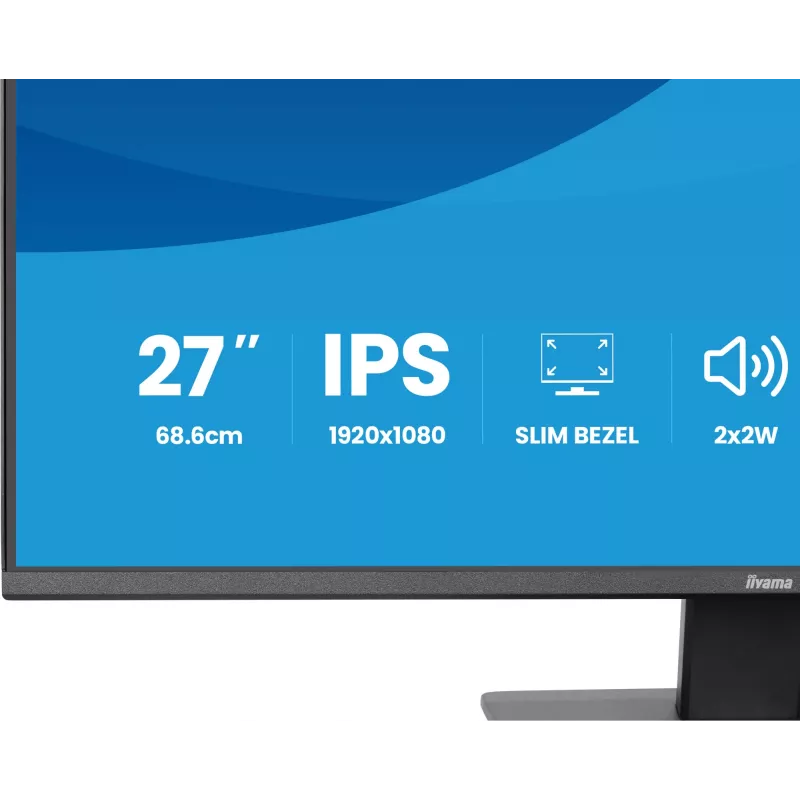 iiyama ProLite X2793HSU-B1 monitor komputerowy 68,6 cm (27 cali) 1920 x 1080 pikseli Full HD LED Czarny