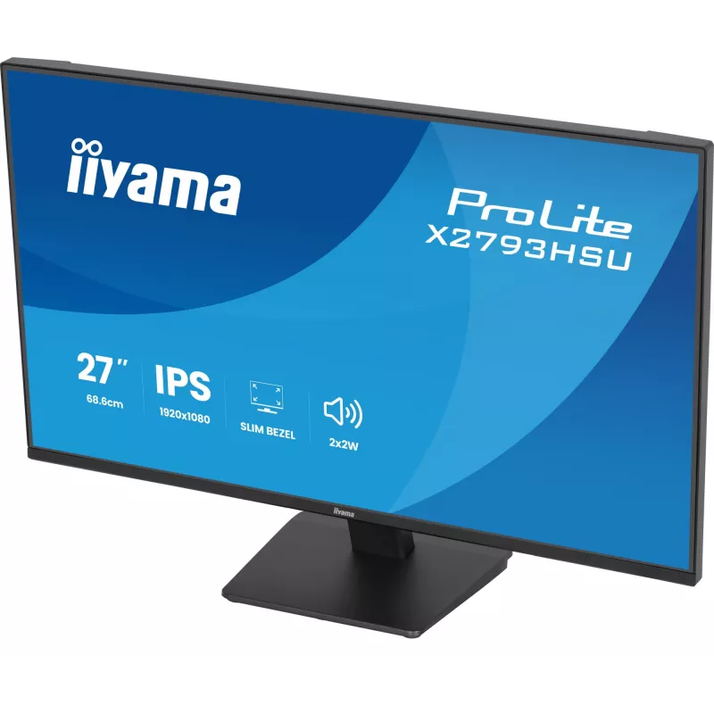 iiyama ProLite X2793HSU-B1 monitor komputerowy 68,6 cm (27 cali) 1920 x 1080 pikseli Full HD LED Czarny