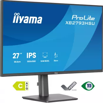 iiyama ProLite XB2793HSU-B1 monitor komputerowy 68,6 cm (27 cali) 1920 x 1080 pikseli Full HD LED Czarny