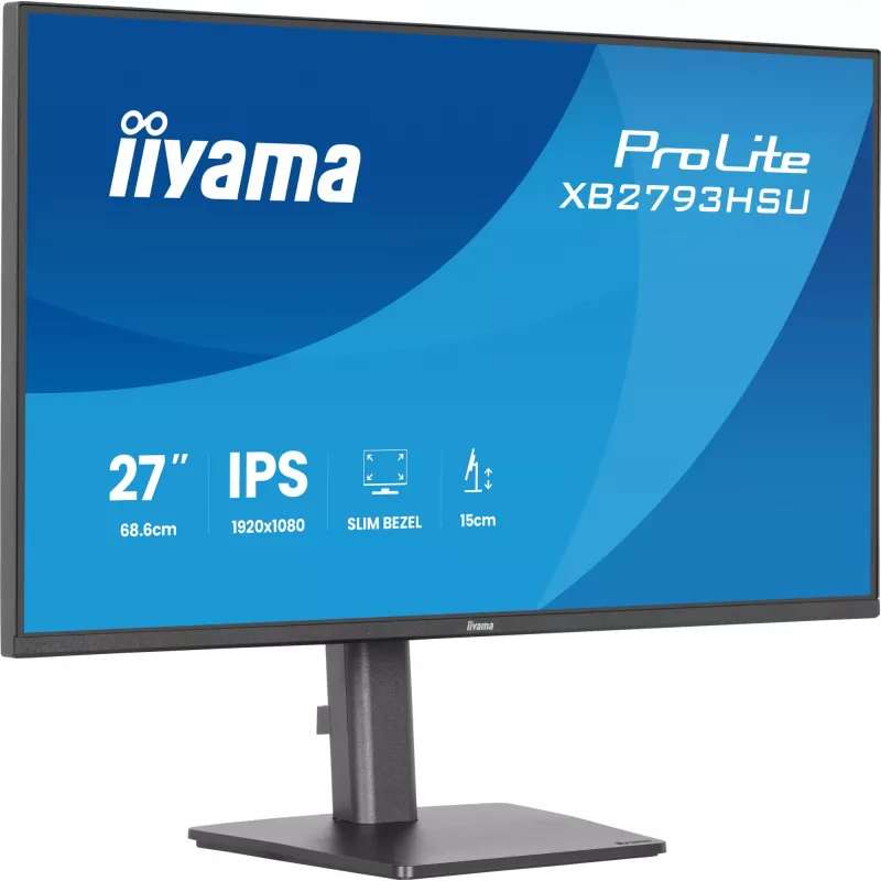 iiyama ProLite XB2793HSU-B1 monitor komputerowy 68,6 cm (27 cali) 1920 x 1080 pikseli Full HD LED Czarny
