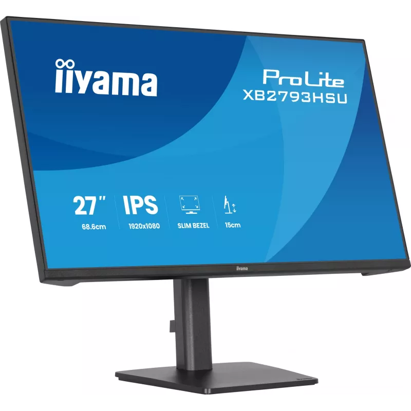 iiyama ProLite XB2793HSU-B1 monitor komputerowy 68,6 cm (27 cali) 1920 x 1080 pikseli Full HD LED Czarny