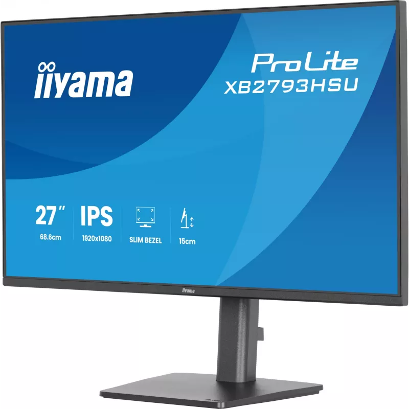 iiyama ProLite XB2793HSU-B1 monitor komputerowy 68,6 cm (27 cali) 1920 x 1080 pikseli Full HD LED Czarny