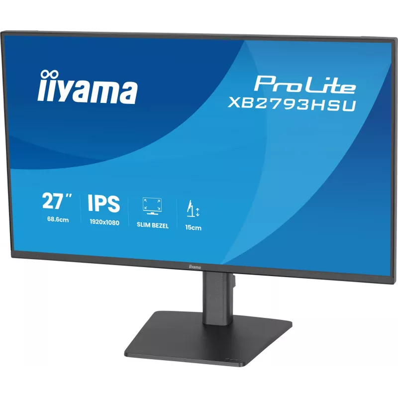 iiyama ProLite XB2793HSU-B1 monitor komputerowy 68,6 cm (27 cali) 1920 x 1080 pikseli Full HD LED Czarny