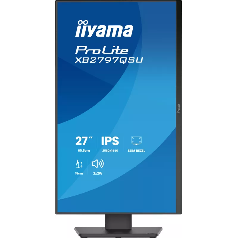 iiyama ProLite XB2797QSU-B1 monitor komputerowy 68,6 cm (27 cali) 2560 x 1440 pikseli Quad HD LED Czarny