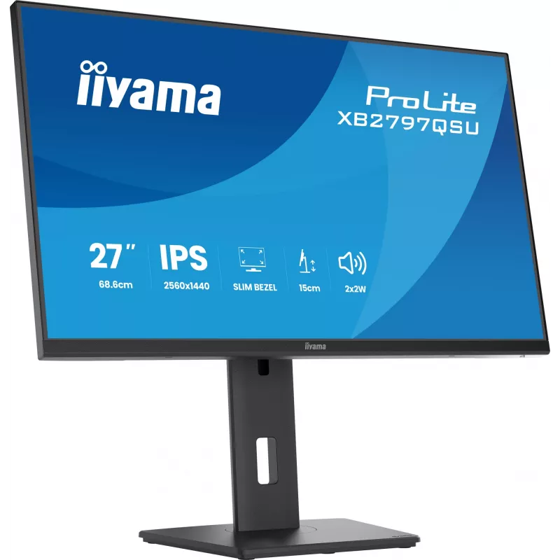 iiyama ProLite XB2797QSU-B1 monitor komputerowy 68,6 cm (27 cali) 2560 x 1440 pikseli Quad HD LED Czarny