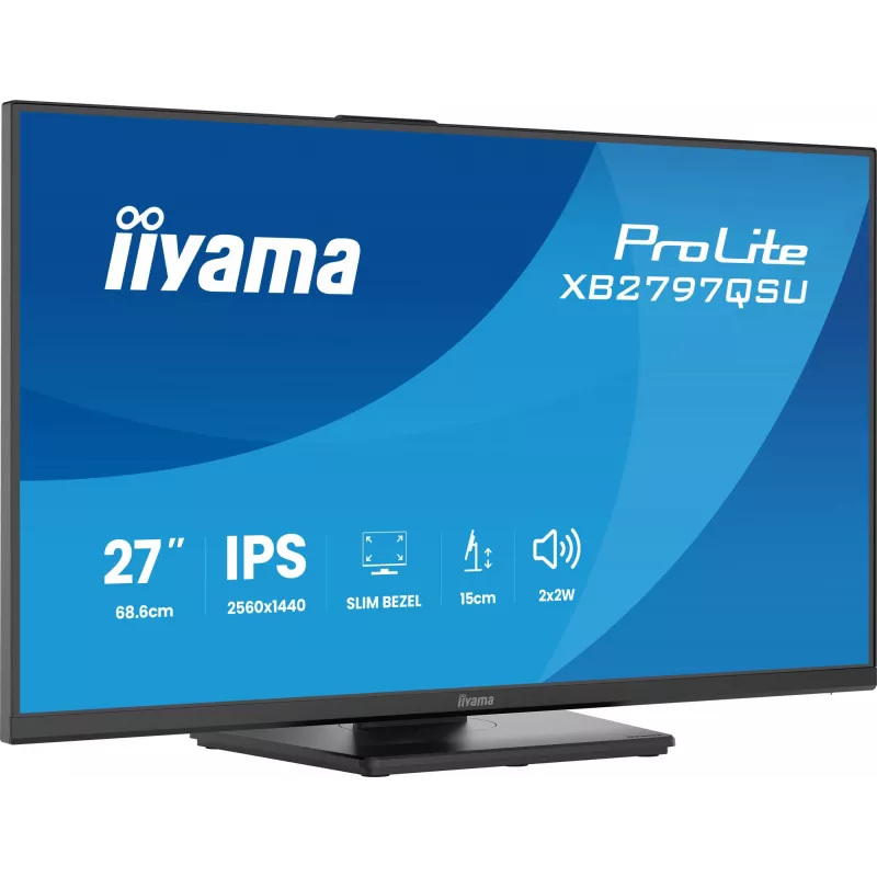 iiyama ProLite XB2797QSU-B1 monitor komputerowy 68,6 cm (27 cali) 2560 x 1440 pikseli Quad HD LED Czarny