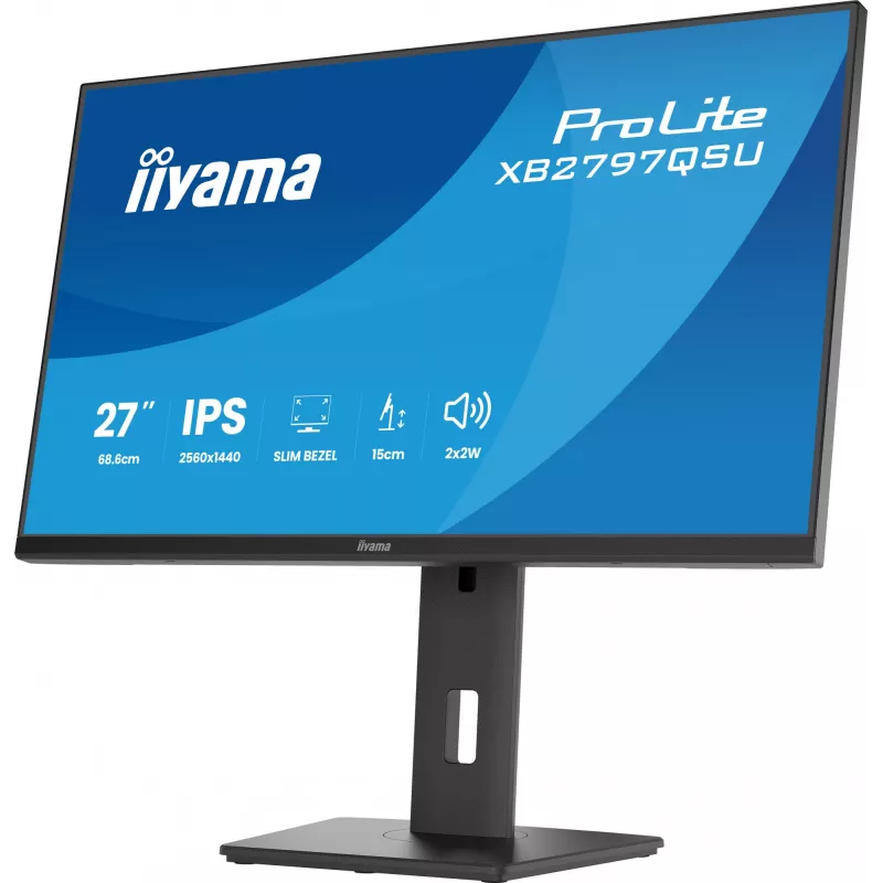 iiyama ProLite XB2797QSU-B1 monitor komputerowy 68,6 cm (27 cali) 2560 x 1440 pikseli Quad HD LED Czarny