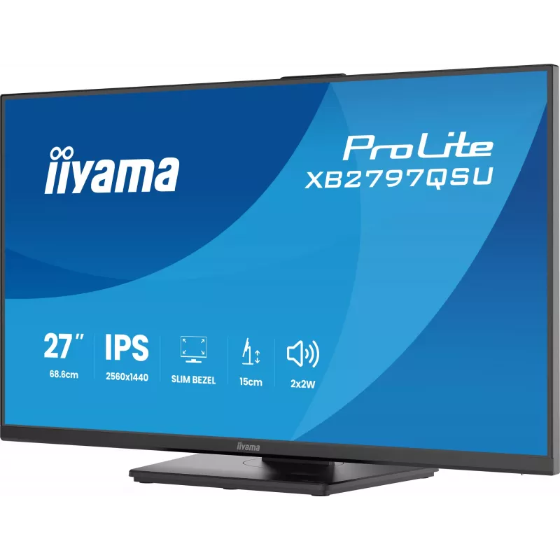 iiyama ProLite XB2797QSU-B1 monitor komputerowy 68,6 cm (27 cali) 2560 x 1440 pikseli Quad HD LED Czarny