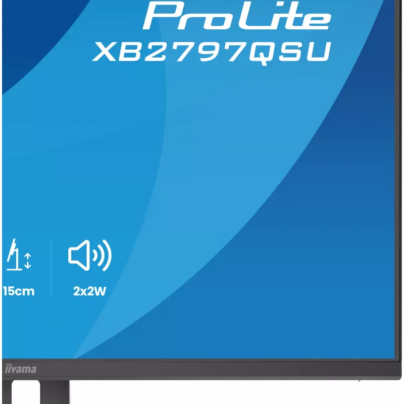 iiyama ProLite XB2797QSU-B1 monitor komputerowy 68,6 cm (27 cali) 2560 x 1440 pikseli Quad HD LED Czarny