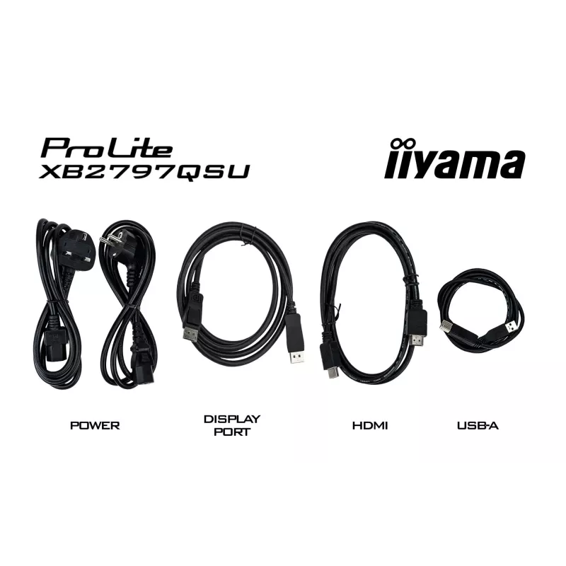 iiyama ProLite XB2797QSU-B1 monitor komputerowy 68,6 cm (27 cali) 2560 x 1440 pikseli Quad HD LED Czarny