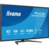43-calowy monitor IIYAMA ProLite X4373UHSU-B2 LED 4K Ultra HD, 3840×2160, panel VA, 3 ms, 450 cd/m², hub USB 3.2, głośniki, VESA, czarny