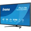 43-calowy monitor IIYAMA ProLite X4373UHSU-B2 LED 4K Ultra HD, 3840×2160, panel VA, 3 ms, 450 cd/m², hub USB 3.2, głośniki, VESA, czarny
