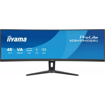 Monitor komputerowy IIYAMA XCB4594DQSU-B1 44 cale (111,8 cm) Zakrzywiony Dual QHD 5120×1440 VA LED, 2 ms, USB-C, USB 3.2, VESA, głośniki