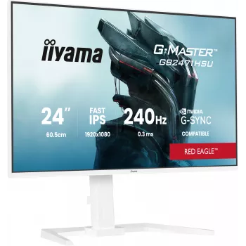 Monitor IIYAMA G-Master GB2471HSU-W1 23,8 cala (60,5 cm) Full HD HDMI/DP/USB biały