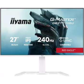 Monitor gamingowy IIYAMA GB2771HSU-W1 27 cali (68,6 cm) Full HD — HDMI, DisplayPort, USB — Biały