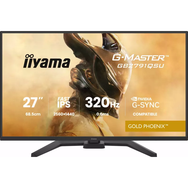 Monitor gamingowy IIYAMA GB2791QSU-B1 27 cali (68,6 cm) QHD z HDMI, DisplayPort i USB, czarny