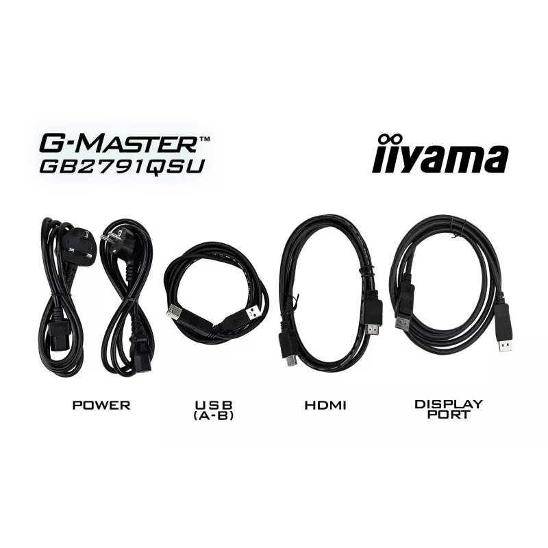 Monitor gamingowy IIYAMA GB2791QSU-B1 27 cali (68,6 cm) QHD z HDMI, DisplayPort i USB, czarny