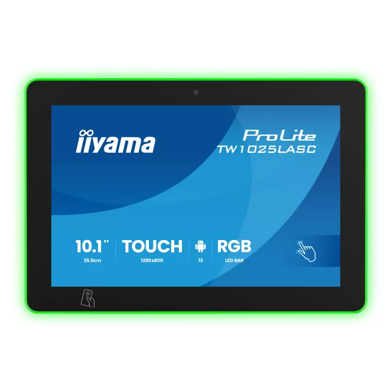 Monitor iiyama ProLite TW1025LASC-B3PNR 10,1 cala (25,6 cm) WXGA IPS LED dotykowy, 1280x800, 16:10, hub USB, głośniki, VESA, czarny