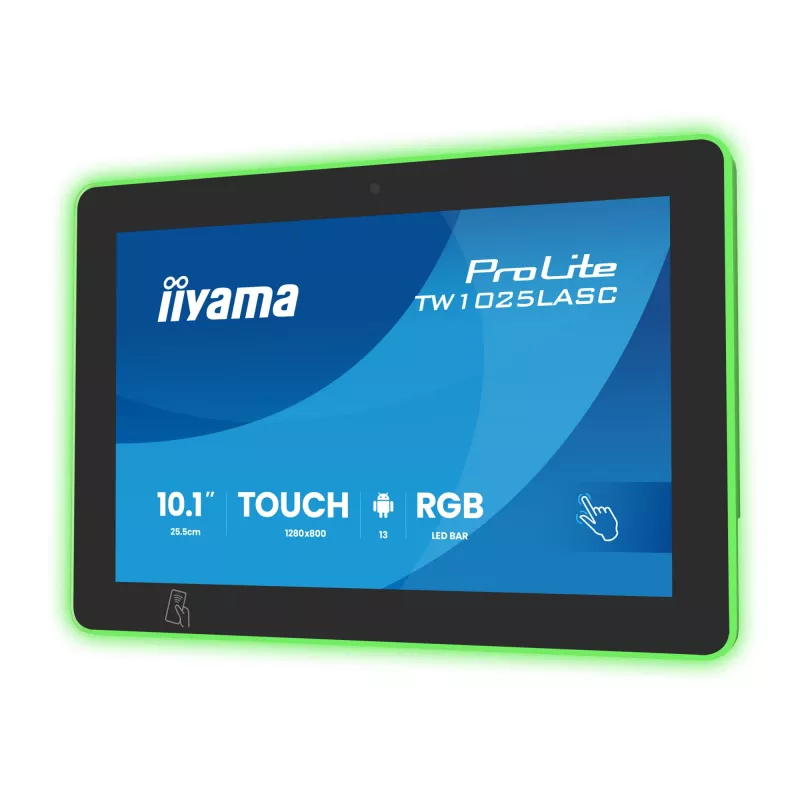 Monitor iiyama ProLite TW1025LASC-B3PNR 10,1 cala (25,6 cm) WXGA IPS LED dotykowy, 1280x800, 16:10, hub USB, głośniki, VESA, czarny