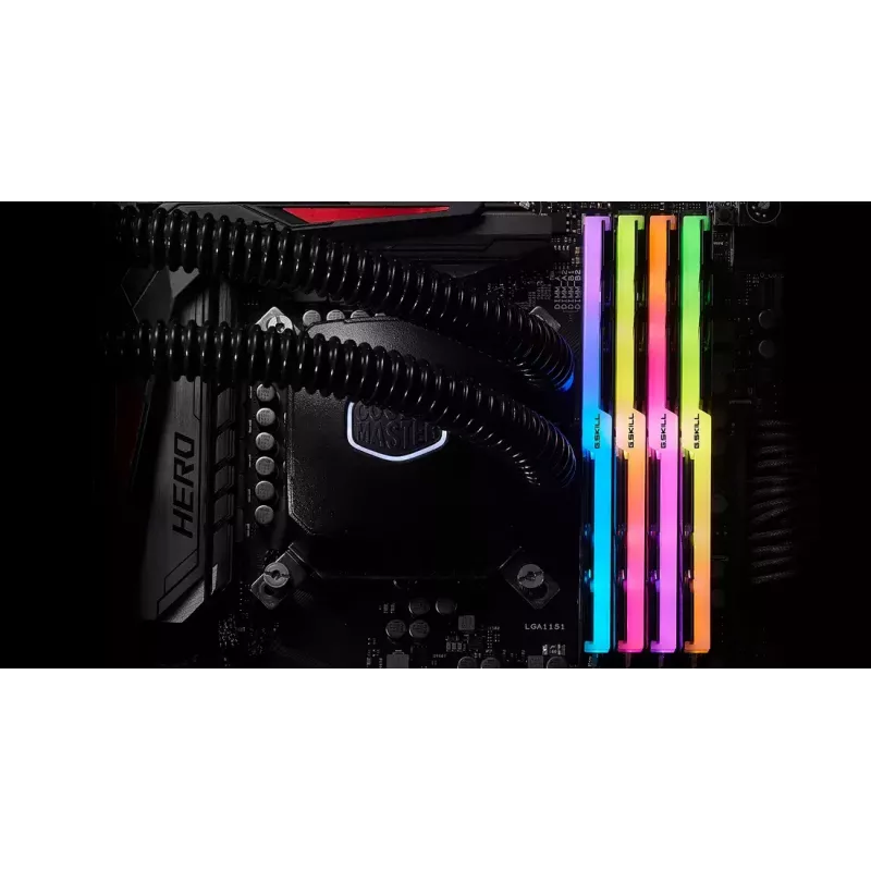 DIMM 32 GB DDR4-4000 (4x 8 GB) Quad-Kit (schwarz, F4-4000C18Q-32GTZRB, Trident Z RGB, INTEL XMP)