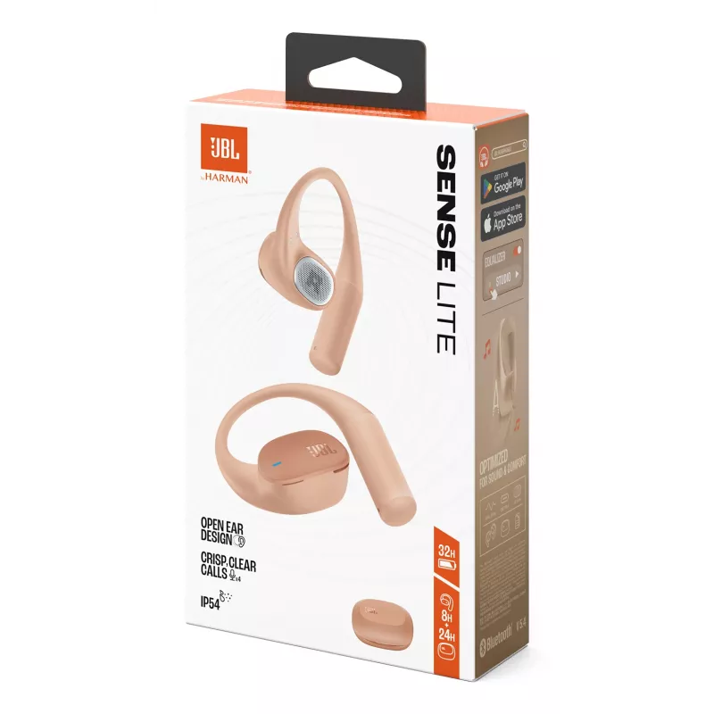 JBL Sense Lite Zestaw słuchawkowy Bezprzewodowe Zauszny Rozmowy/Muzyka Bluetooth Beżowy