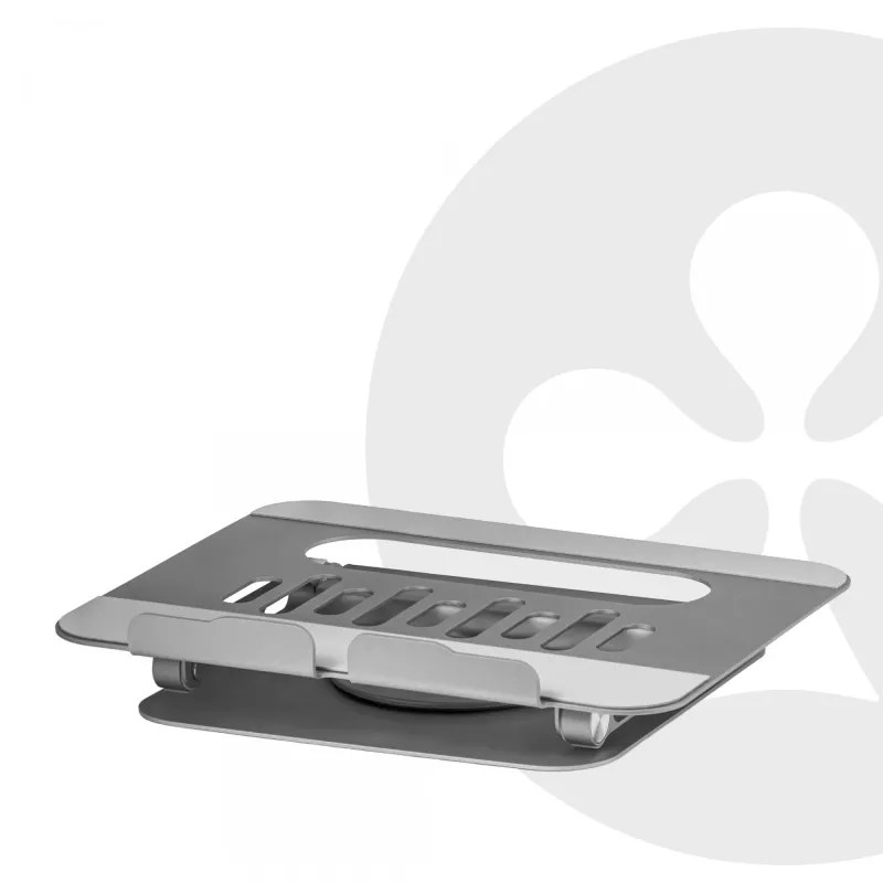 CLUB3D Regulowany aluminiowy stojak na laptopa z hubem USB-C®, szary, 260 mm, 224 mm, 56 mm, 1,76 kg, 315 mm