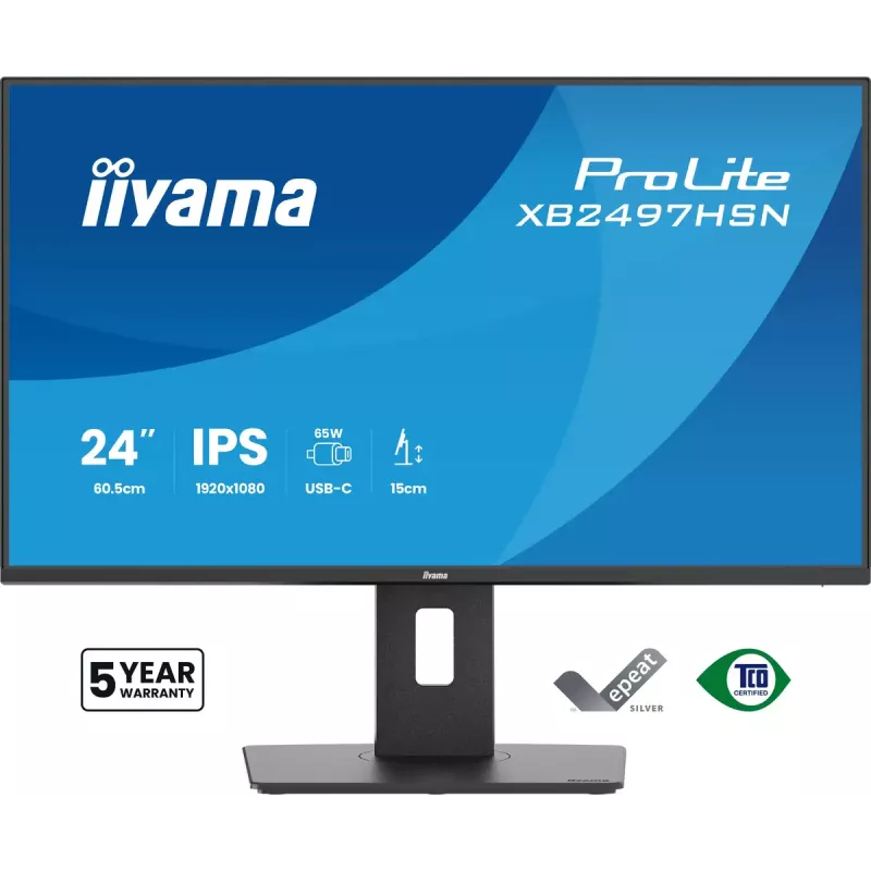Monitor iiyama ProLite XB2497HSN-B1 60,5 cm (23,8 inch) 1920 x 1080 pikseli Full HD LED Czarny