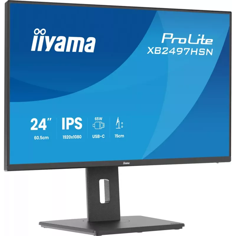 Monitor iiyama ProLite XB2497HSN-B1 60,5 cm (23,8 inch) 1920 x 1080 pikseli Full HD LED Czarny