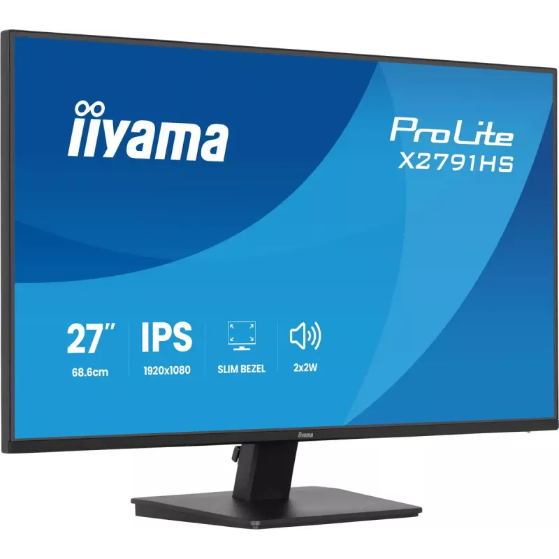 Monitor komputerowy IIYAMA ProLite X2791HS-B1 27 cali IPS Full HD 1920x1080 LED Matowy, wbudowane głośniki, mocowanie VESA, Czarny