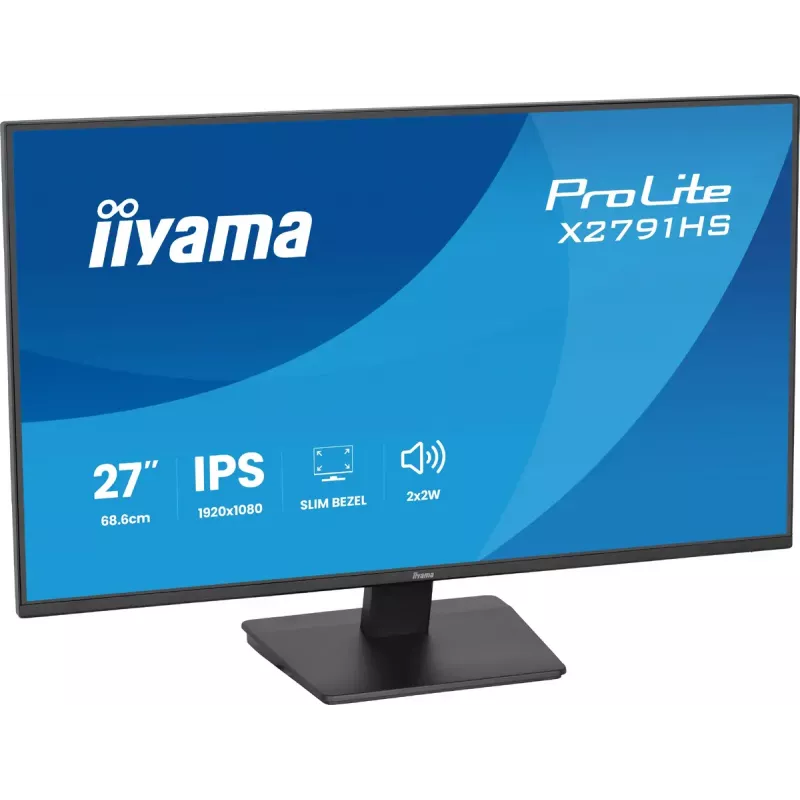 Monitor komputerowy IIYAMA ProLite X2791HS-B1 27 cali IPS Full HD 1920x1080 LED Matowy, wbudowane głośniki, mocowanie VESA, Czarny