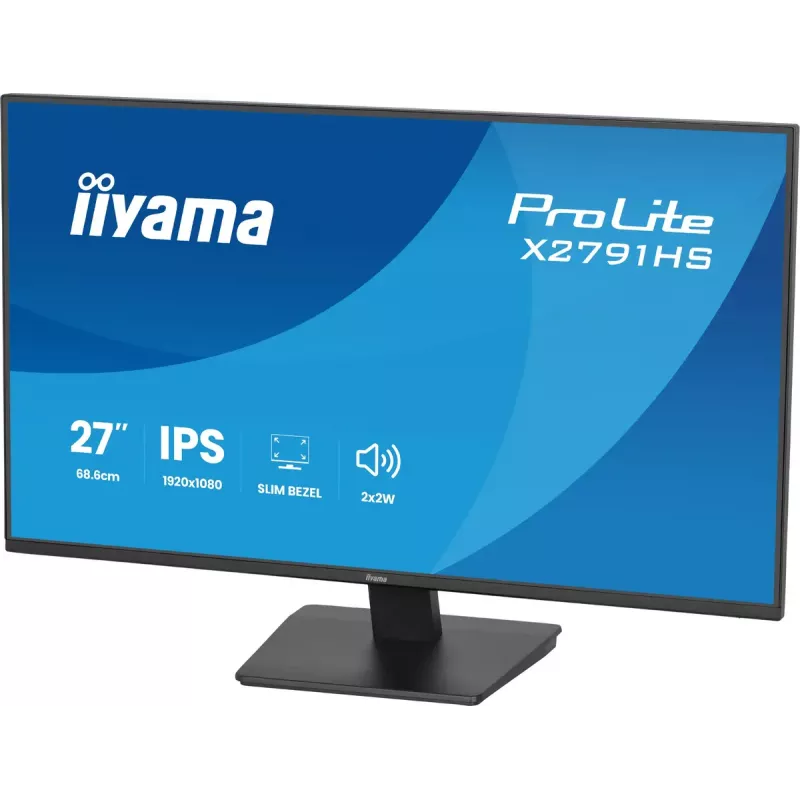 Monitor komputerowy IIYAMA ProLite X2791HS-B1 27 cali IPS Full HD 1920x1080 LED Matowy, wbudowane głośniki, mocowanie VESA, Czarny