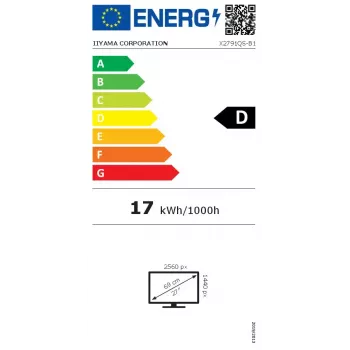 iiyama ProLite X2791QS-B1 monitor komputerowy 68.6 cm (27 cali) 2560 x 1440 pikseli Quad HD LED czarny