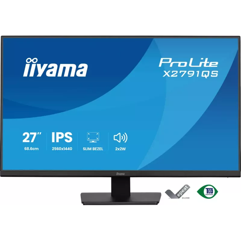 iiyama ProLite X2791QS-B1 monitor komputerowy 68.6 cm (27 cali) 2560 x 1440 pikseli Quad HD LED czarny