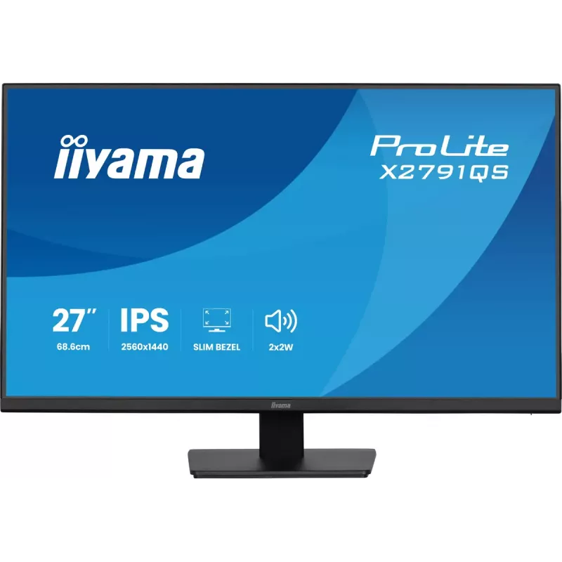 iiyama ProLite X2791QS-B1 monitor komputerowy 68.6 cm (27 cali) 2560 x 1440 pikseli Quad HD LED czarny