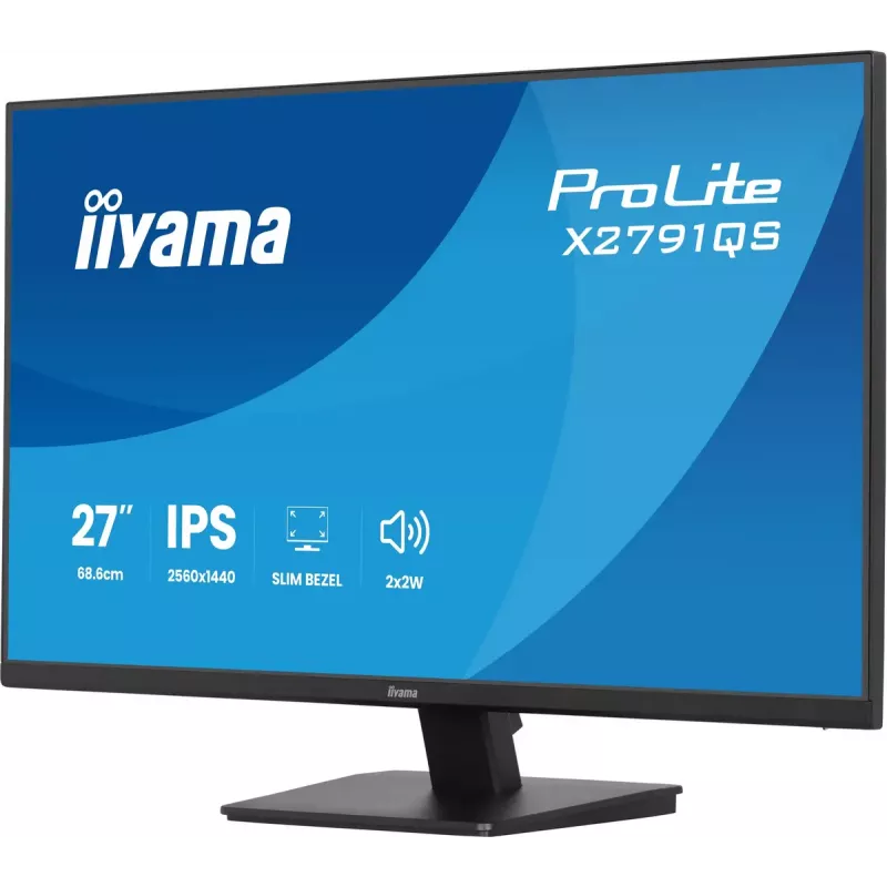 iiyama ProLite X2791QS-B1 monitor komputerowy 68.6 cm (27 cali) 2560 x 1440 pikseli Quad HD LED czarny