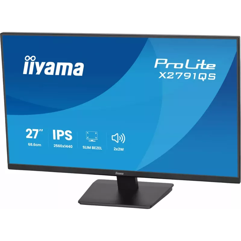 iiyama ProLite X2791QS-B1 monitor komputerowy 68.6 cm (27 cali) 2560 x 1440 pikseli Quad HD LED czarny